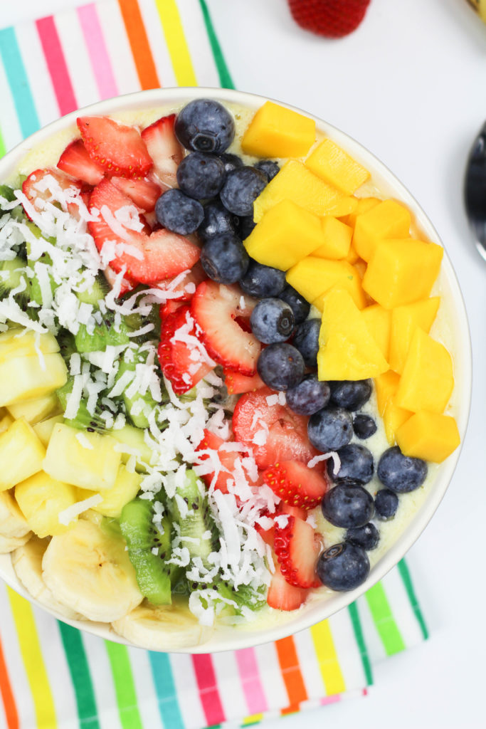 Tropical Rainbow Smoothie Bowl Recipe