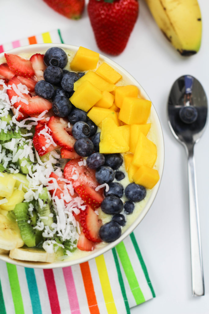 Tropical Rainbow Smoothie Bowl Recipe