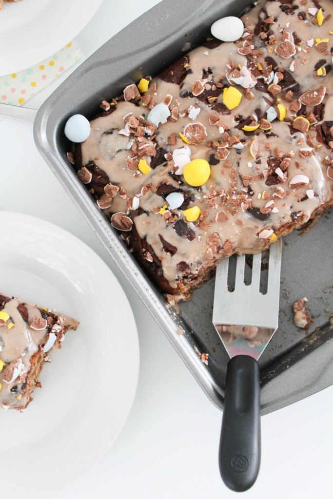 Chocolate Easter Cinnamon Rolls