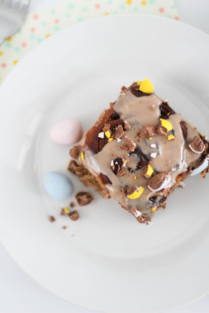 Chocolate Easter Cinnamon Rolls