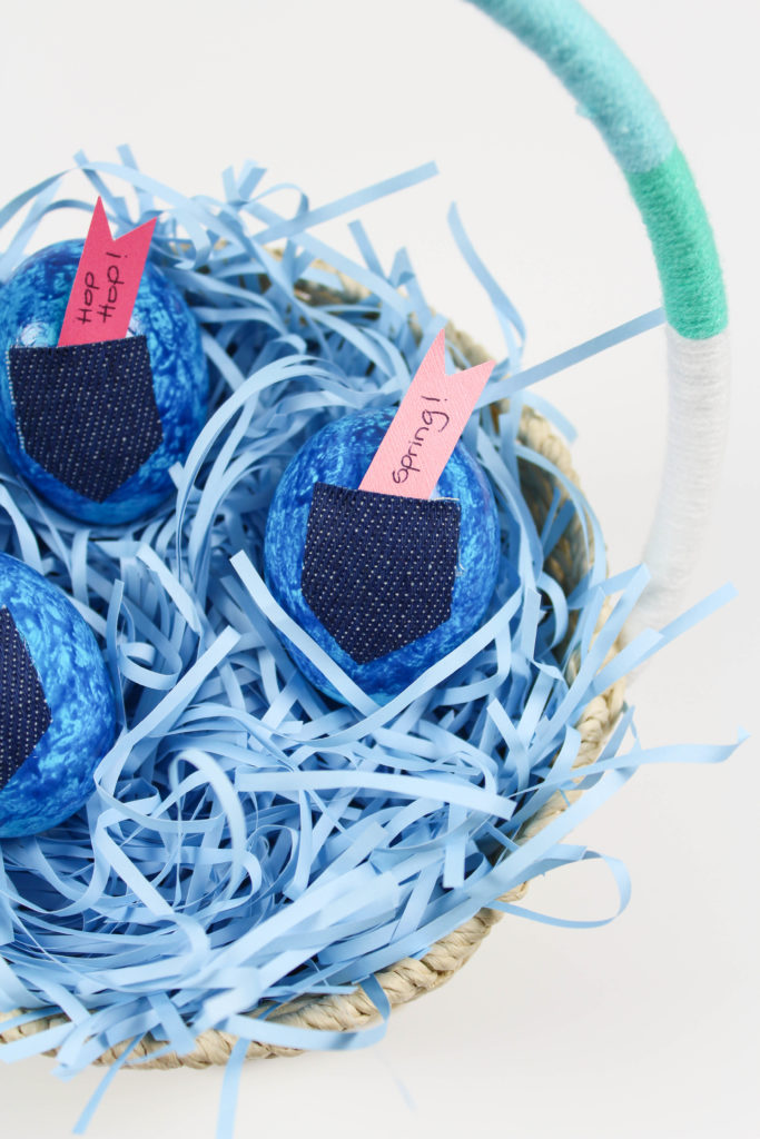 DIY Jean Easter Eggs