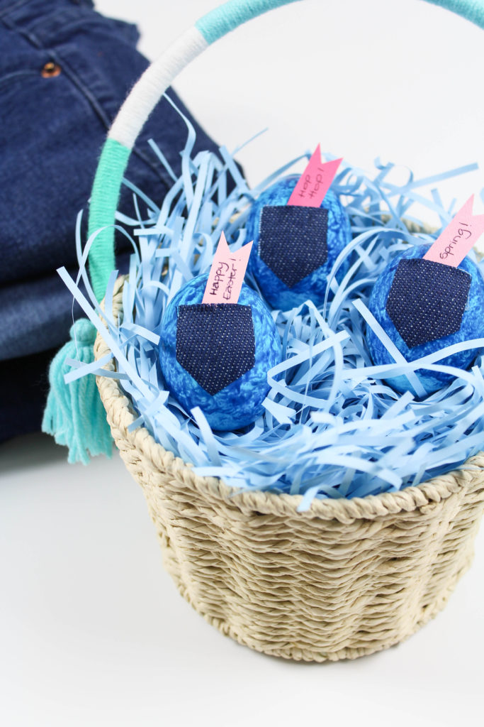 DIY Jean Easter Eggs