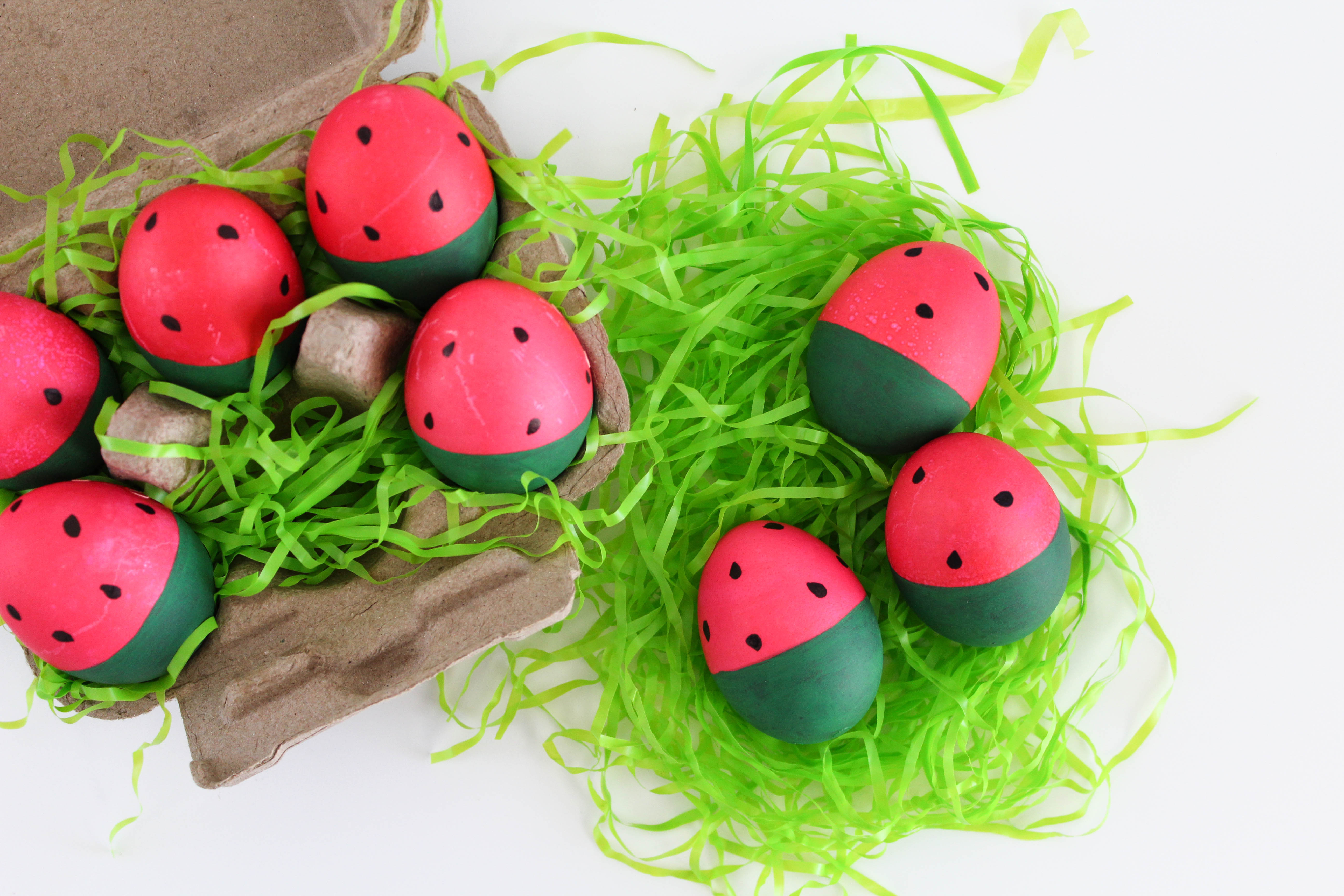 Watermelon Easter Eggs - Let's Mingle Blog