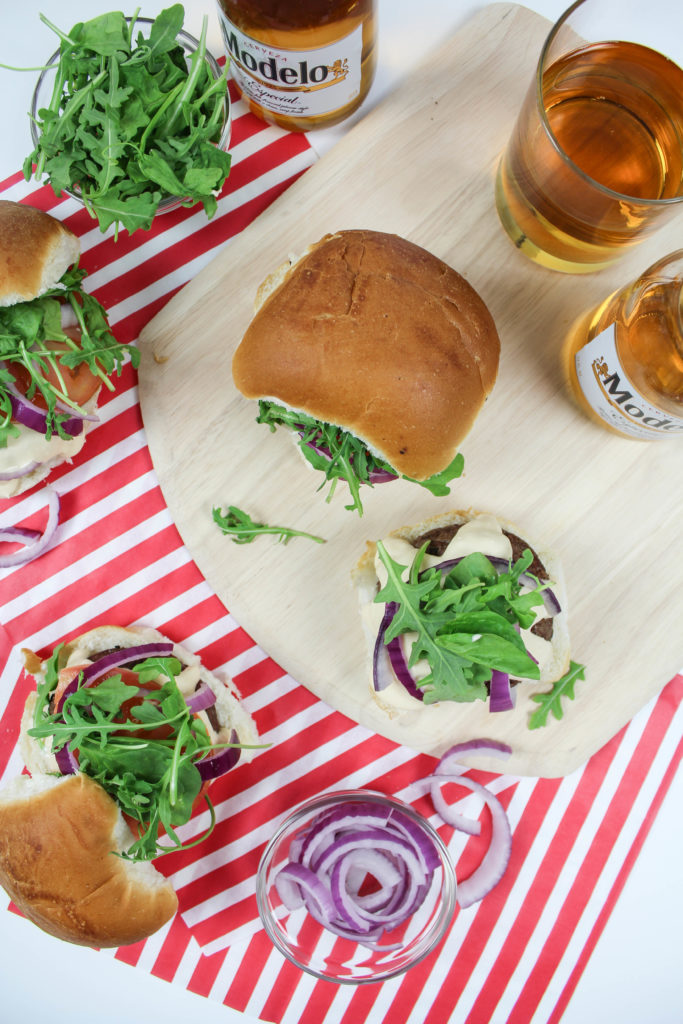 Beer Burgers with Melted Beer Cheese