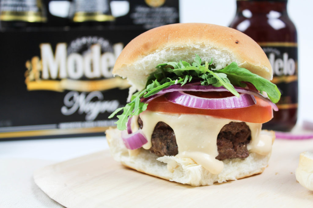 Beer Burgers with Melted Beer Cheese