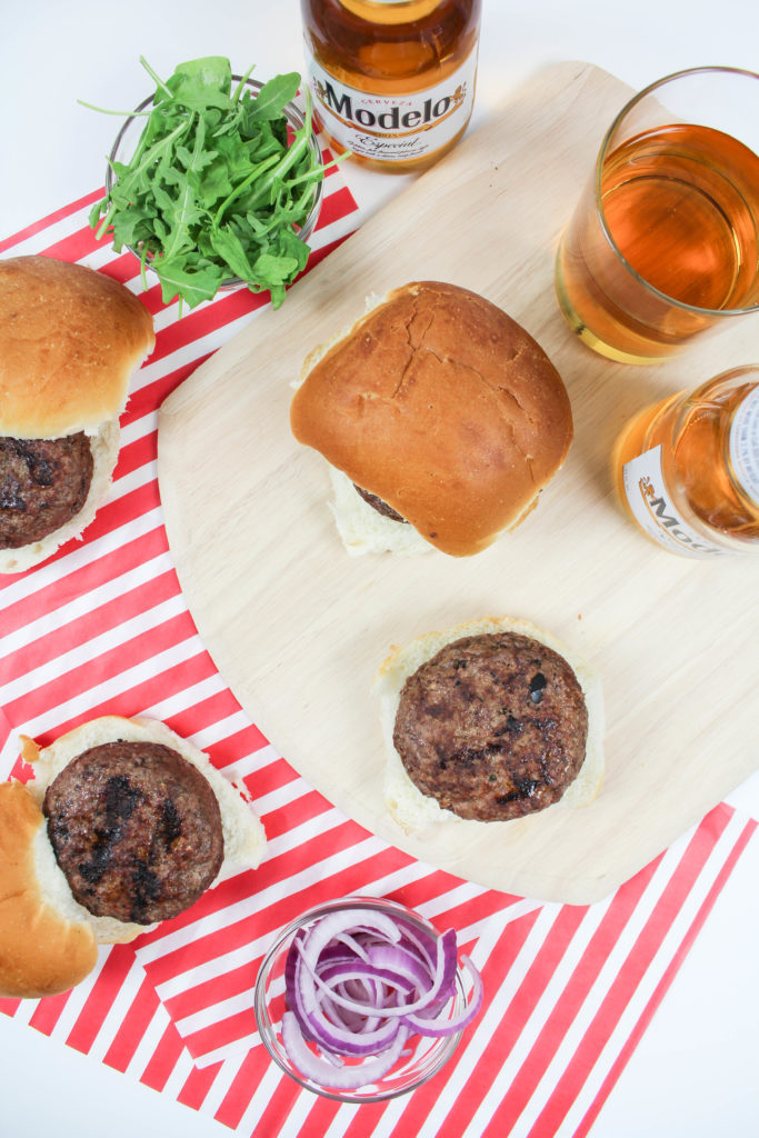 Beer Burgers with Melted Beer Cheese