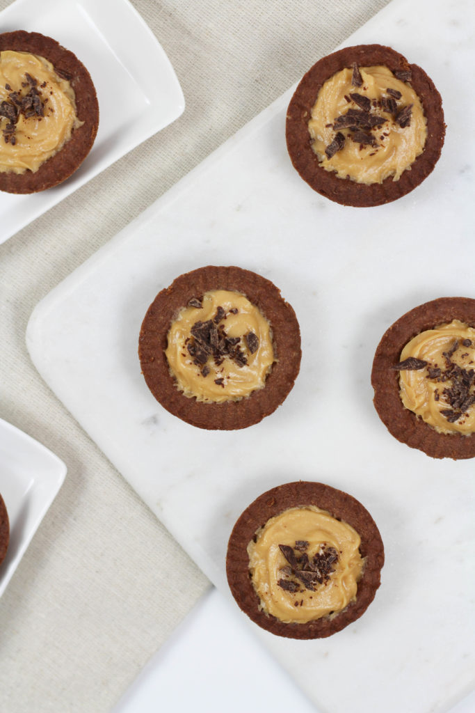 Chocolate Shortbread Peanut Butter Tarts