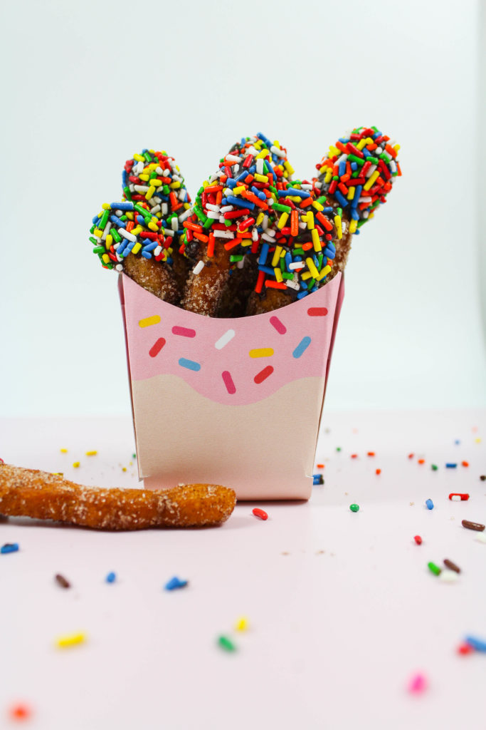 Chocolate Sprinkle Donut Fries