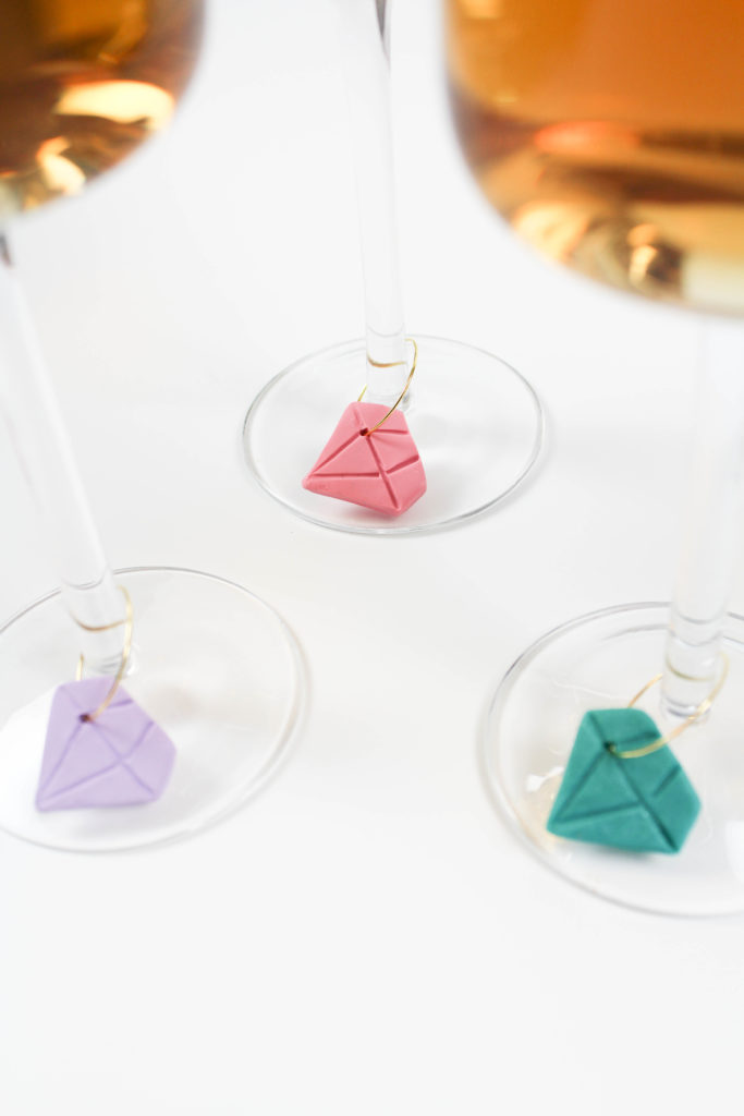 DIY Diamond Wine Charms