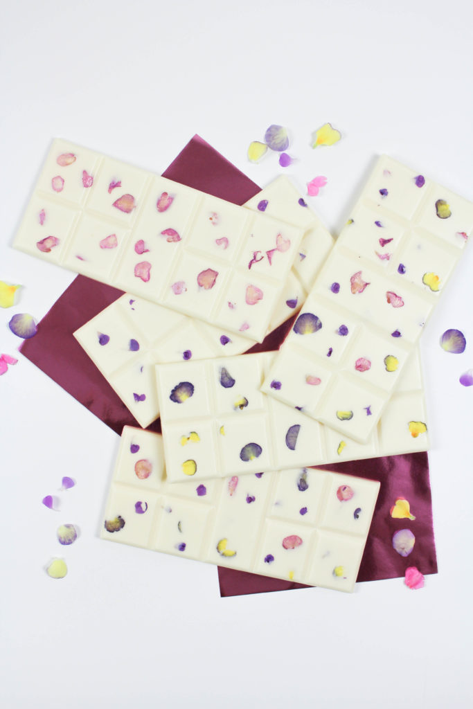 Edible Floral Chocolate Bars