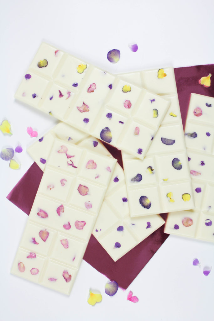 Edible Floral Chocolate Bars