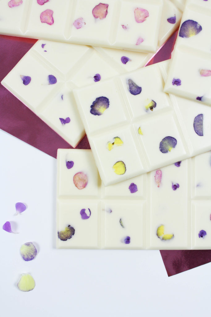 Edible Floral Chocolate Bars