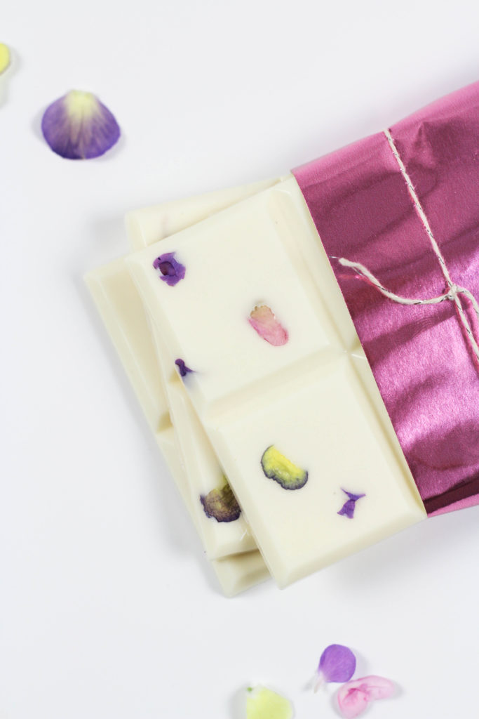 Edible Floral Chocolate Bars