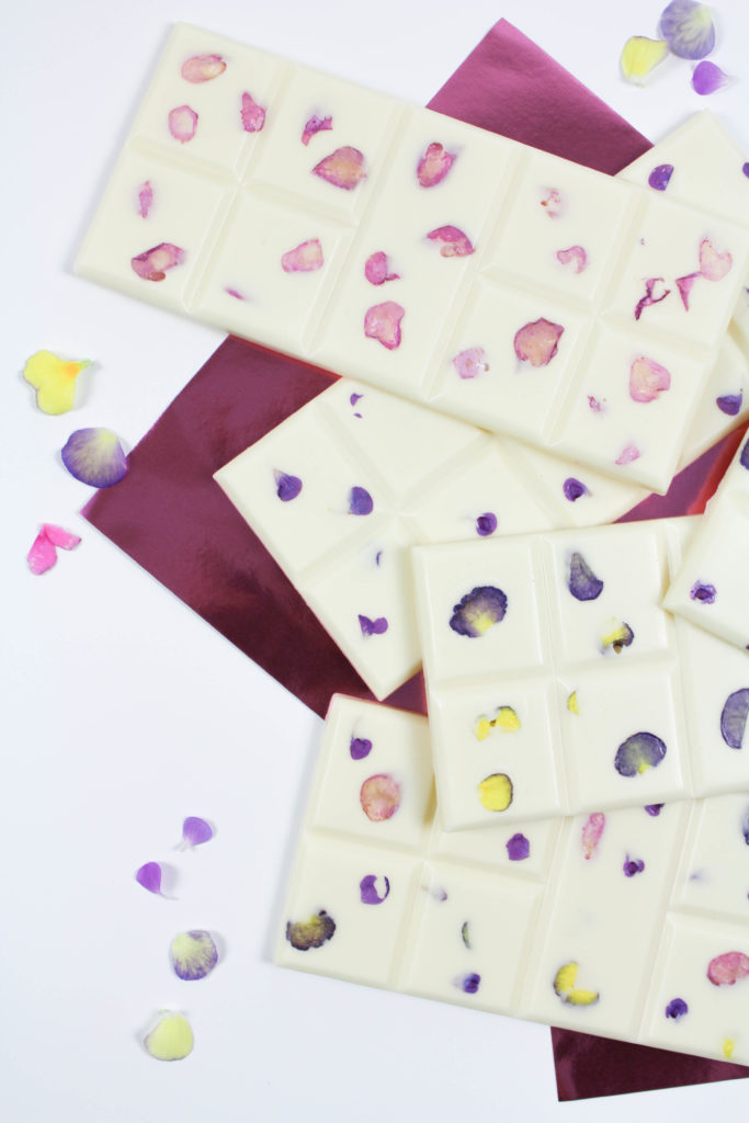 Edible Floral Chocolate Bars