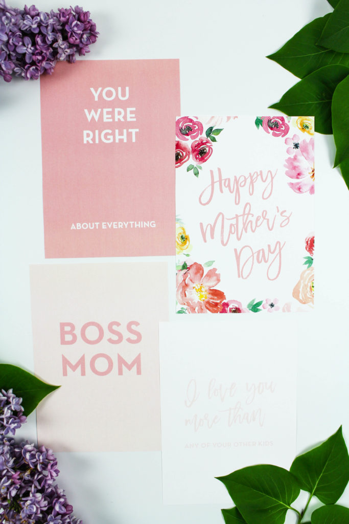 Printable Mother's Day Notecards