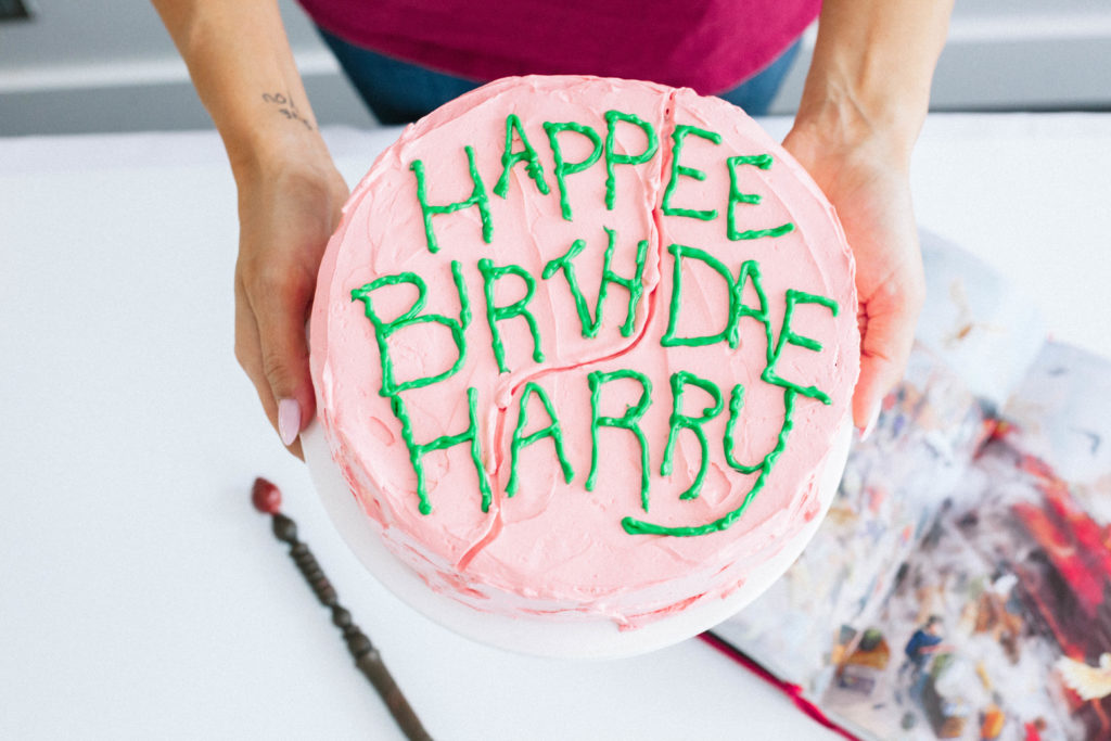 Harry Potter Butterbeer Birthday Cake