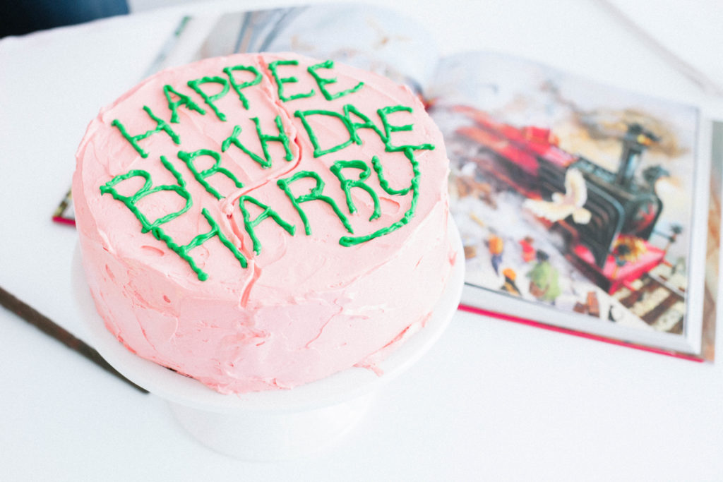 Harry Potter Butterbeer Birthday Cake