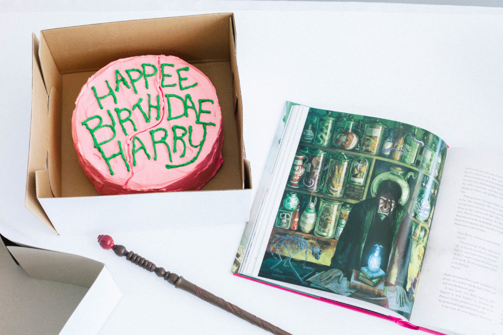 Harry Potter Butterbeer Birthday Cake