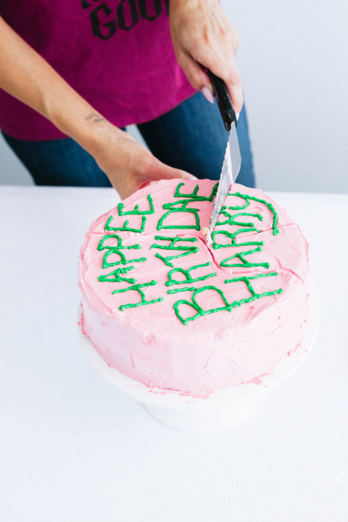 Harry Potter Butterbeer Birthday Cake