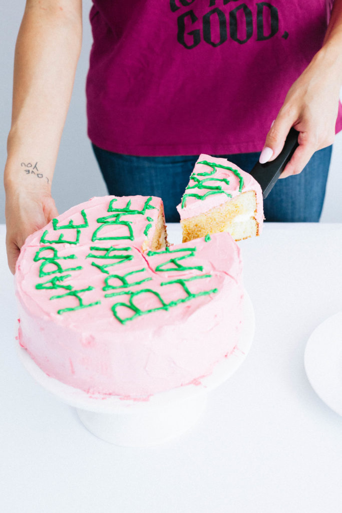 Harry Potter Butterbeer Birthday Cake