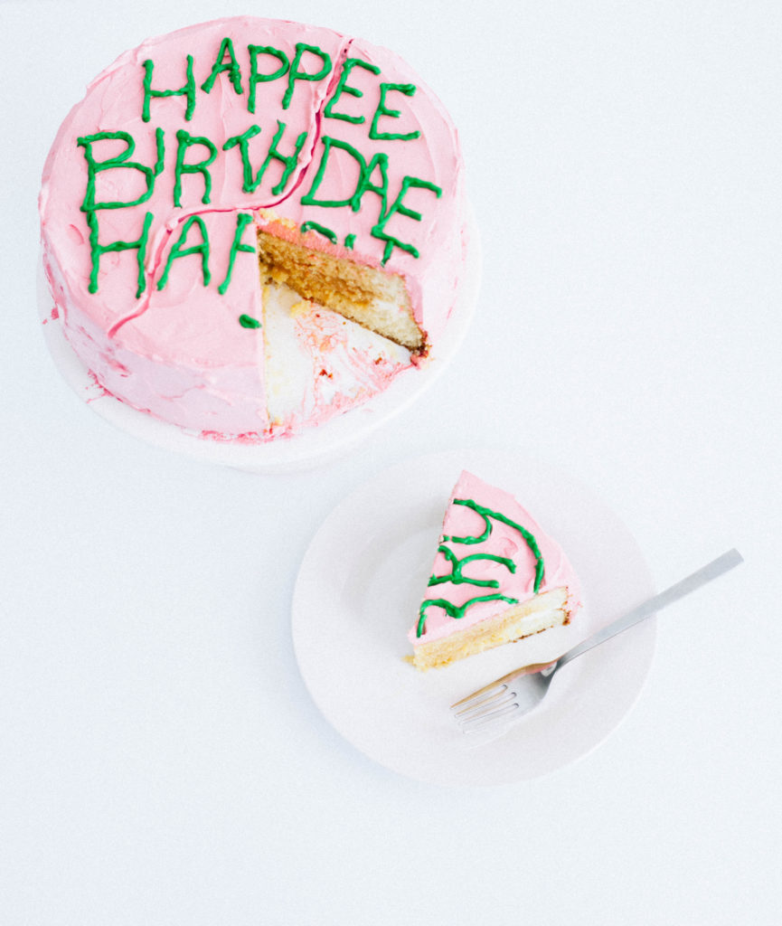 Harry Potter Butterbeer Birthday Cake