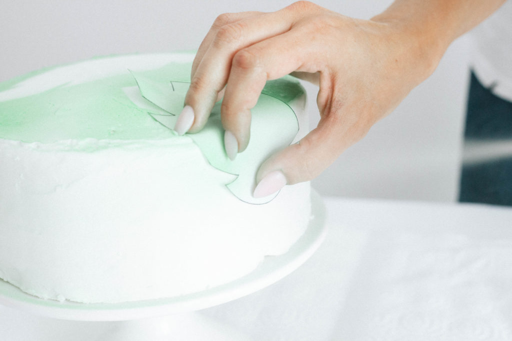 Cake Hacks: Spray Painted Cake