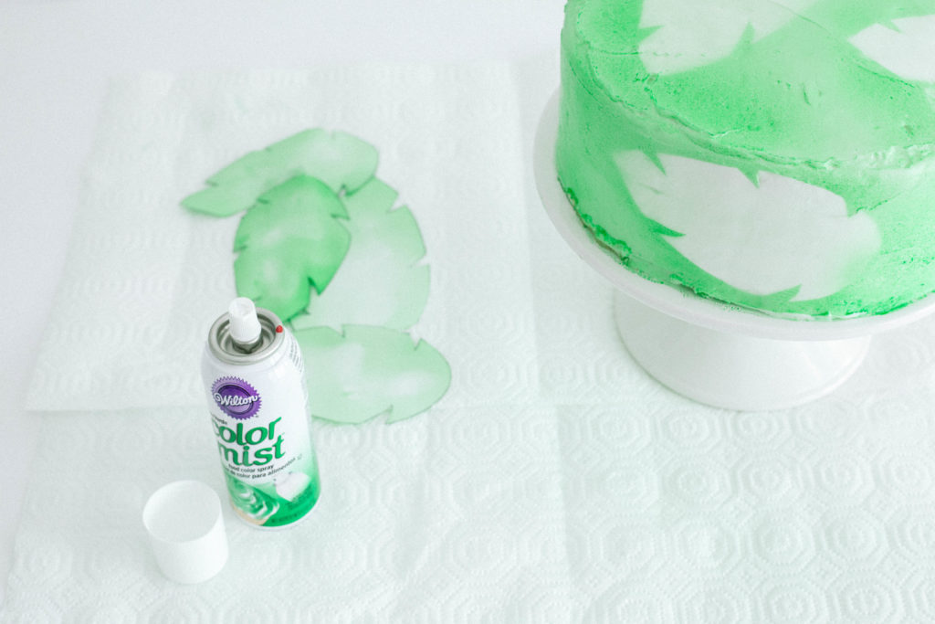 Cake Hacks: Spray Painted Cake