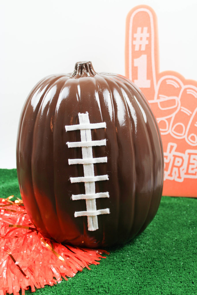 DIY Football Pumpkins