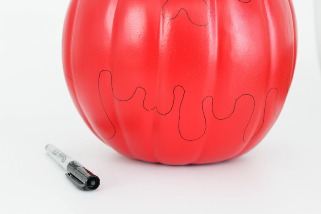 DIY Halloween Poison Apple Pumpkin