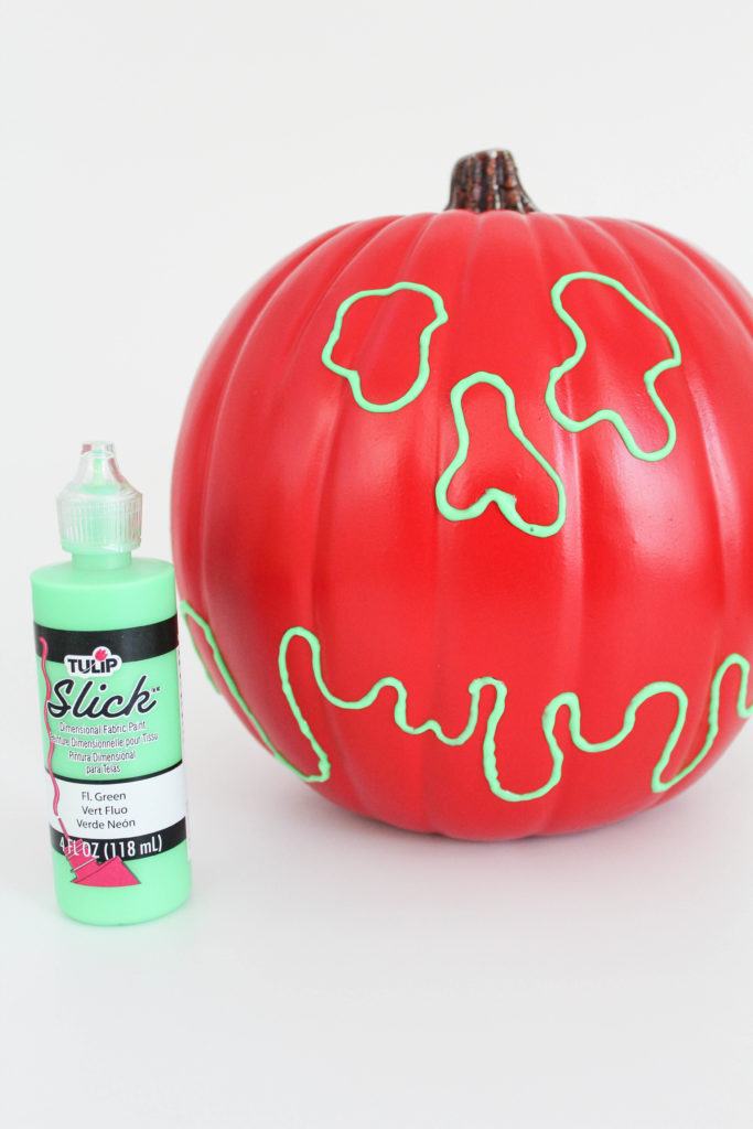 DIY Halloween Poison Apple Pumpkin