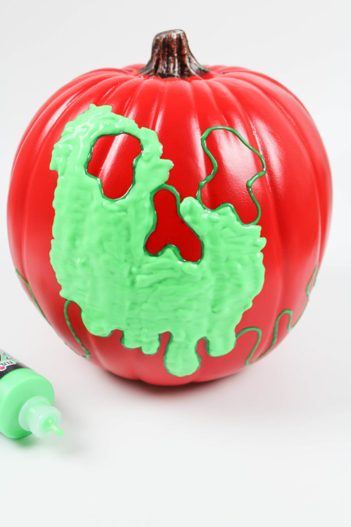 DIY Halloween Poison Apple Pumpkin