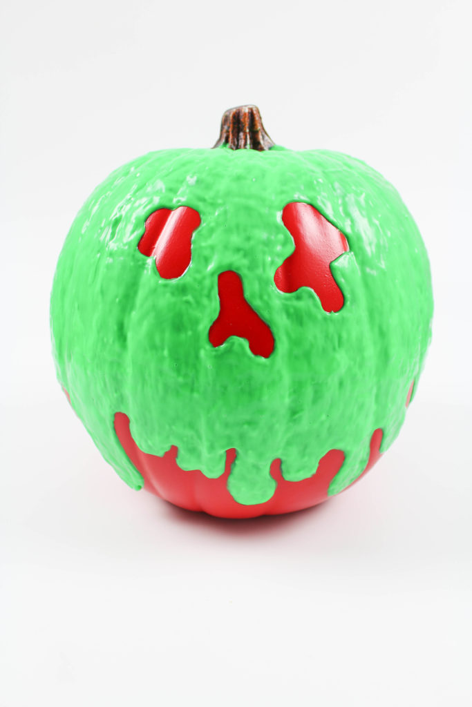 DIY Halloween Poison Apple Pumpkin