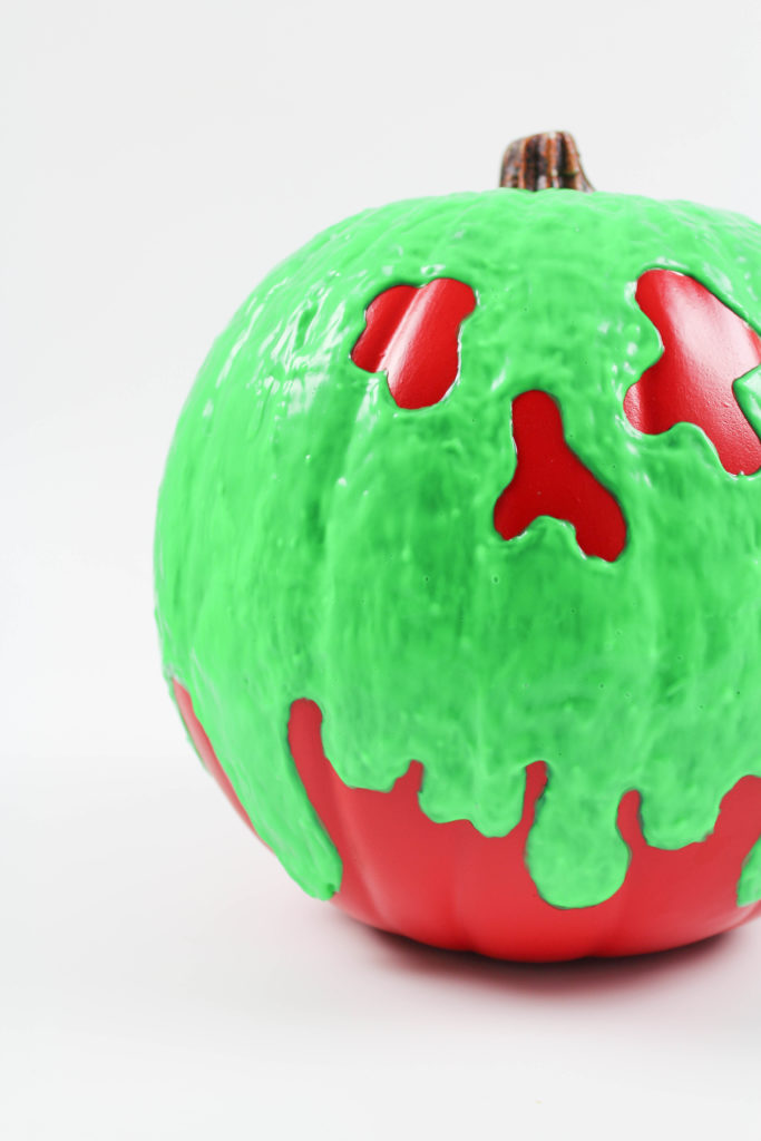 DIY Halloween Poison Apple Pumpkin