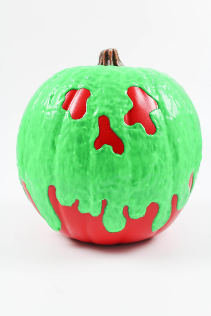 DIY Halloween Poison Apple Pumpkin