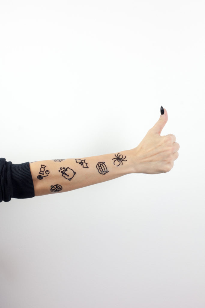 Printable Halloween Temporary Tattoos