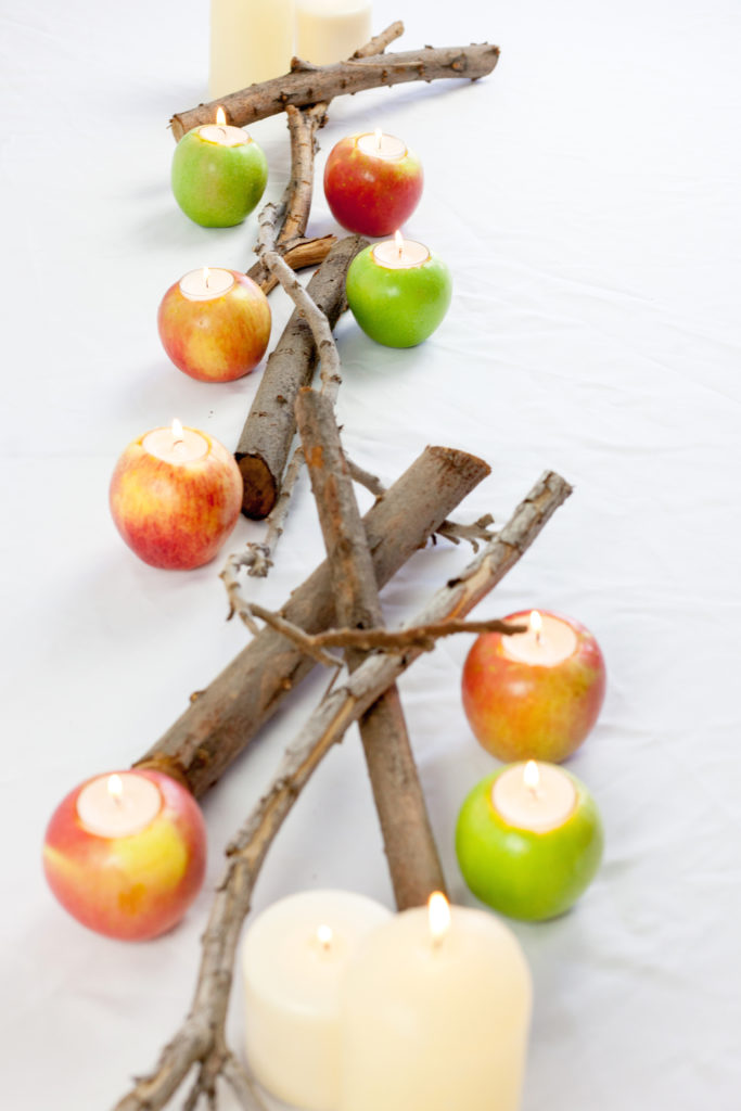 DIY Thanksgiving Apple Centerpiece