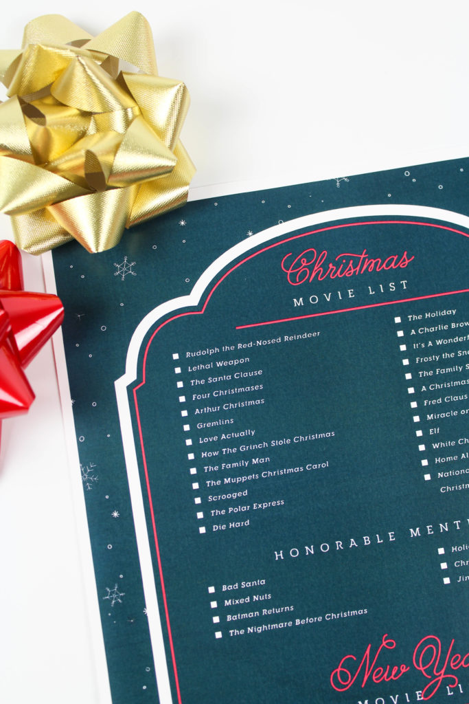 Printable Christmas Movie List