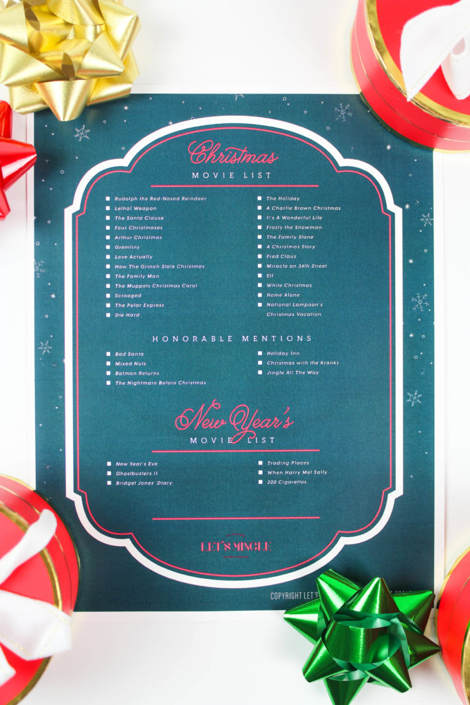 Printable Christmas Movie List