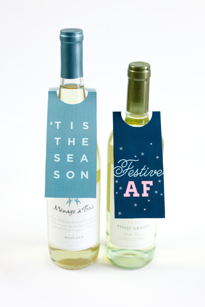 Printable Wine Bottle Gift Tags