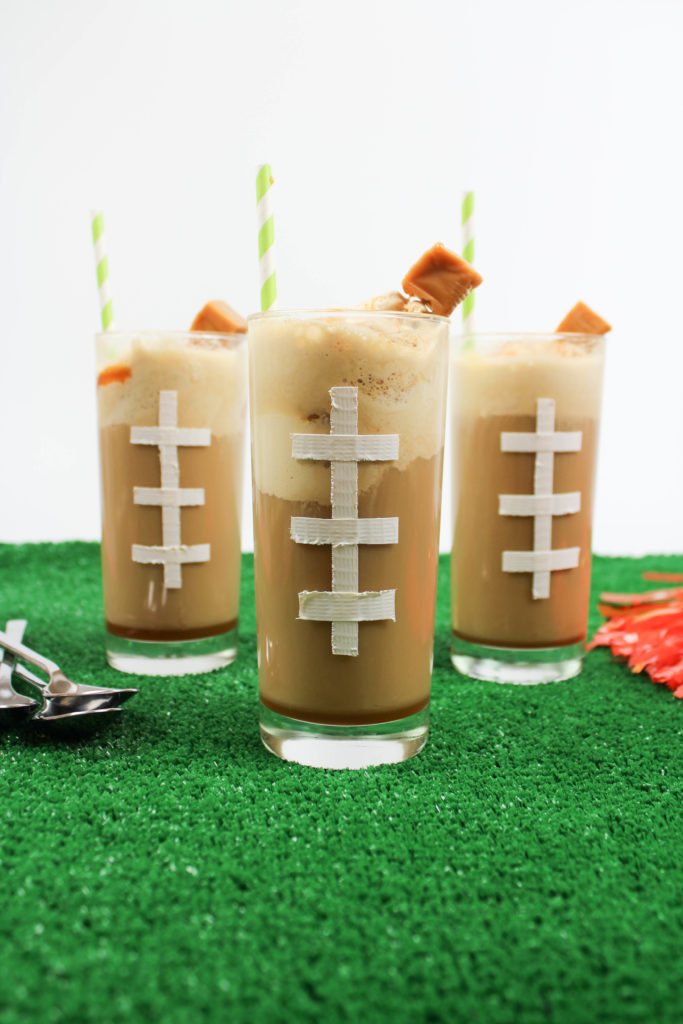 Caramel Whiskey Root Beer Floats