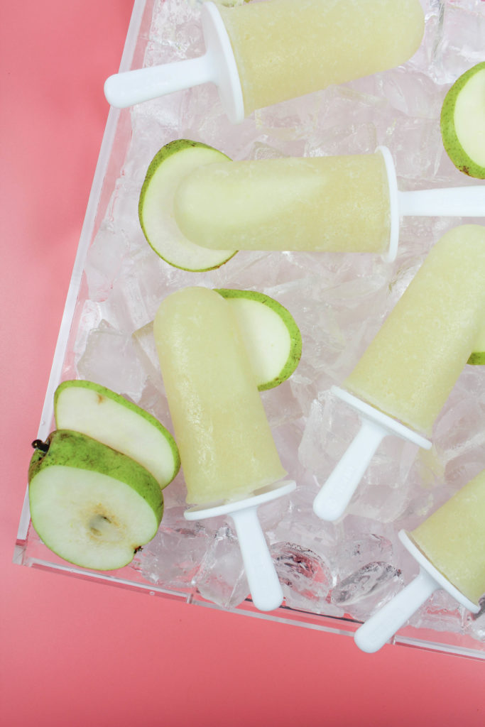 Pear and Prosecco Popsicles