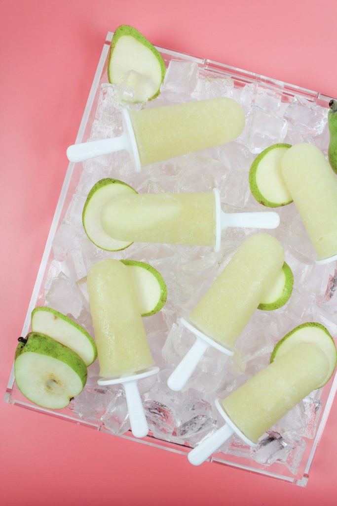 Pear and Prosecco Popsicles