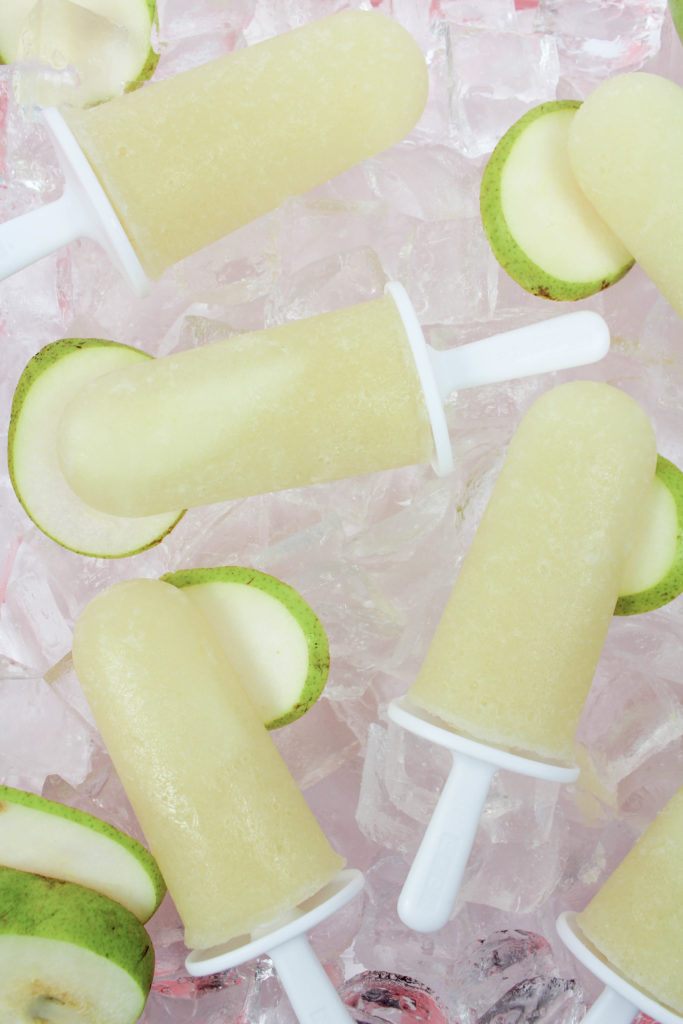 Pear and Prosecco Popsicles