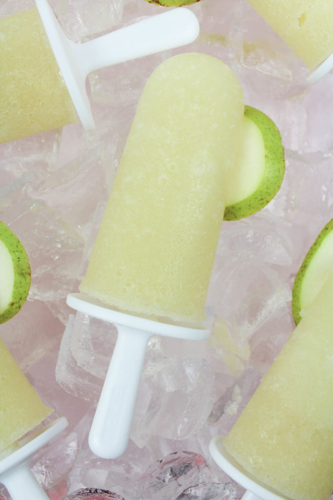 Pear and Prosecco Popsicles