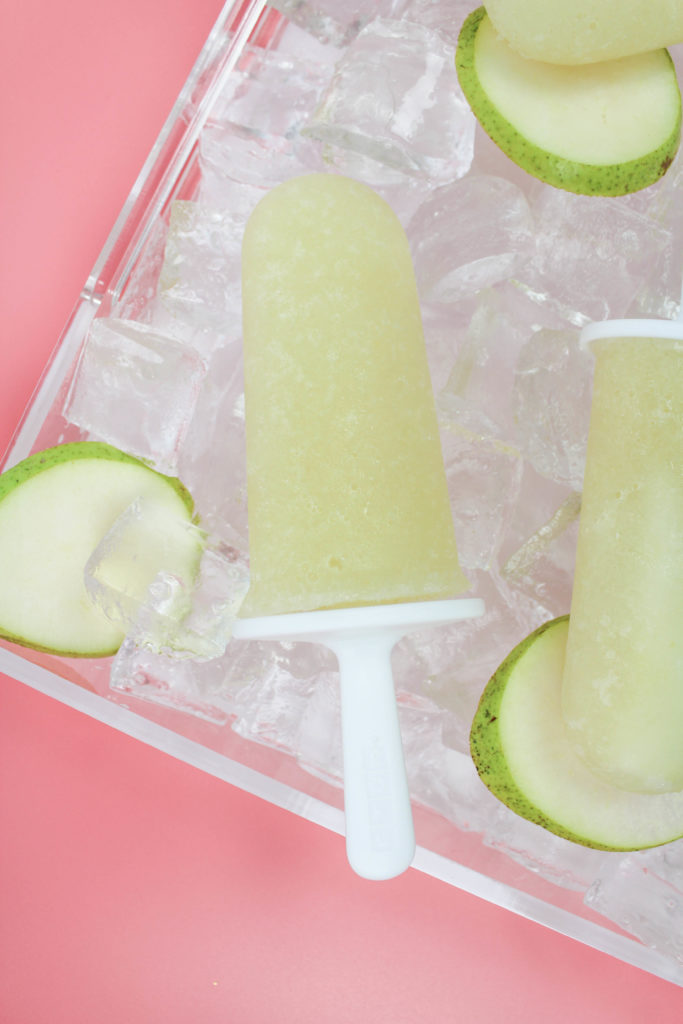 Pear and Prosecco Popsicles