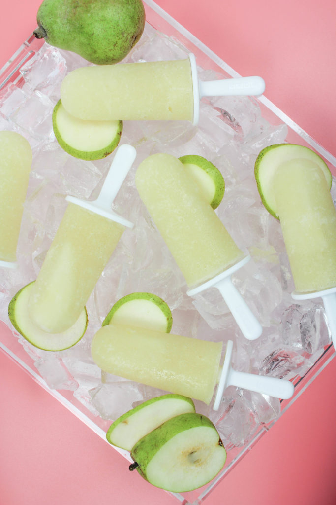 Pear and Prosecco Popsicles