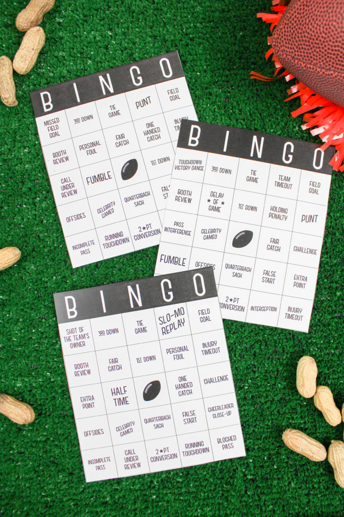 Printable Super Bowl Bingo