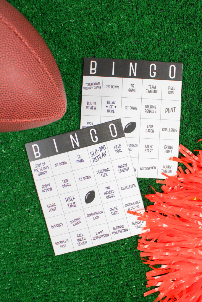 Printable Super Bowl Bingo