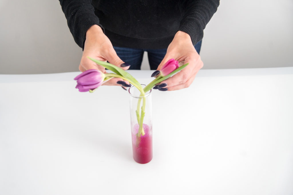 DIY Ombre Bud Vases