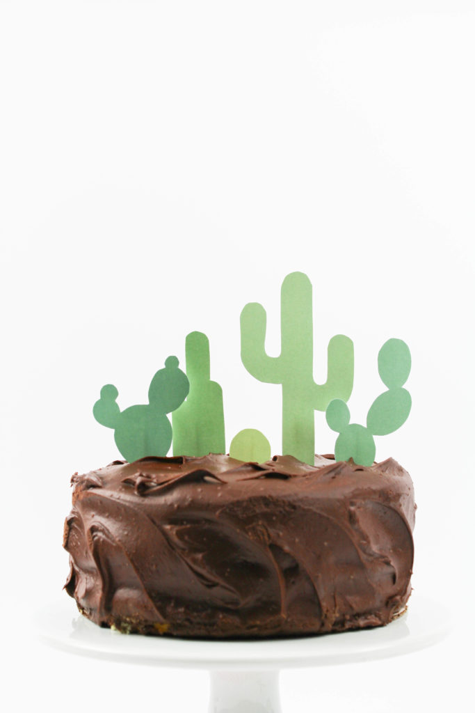 Printable Cactus Cake Topper